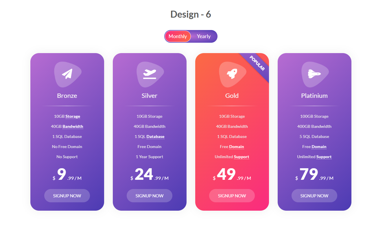 Website bán gói các dịch vụ
