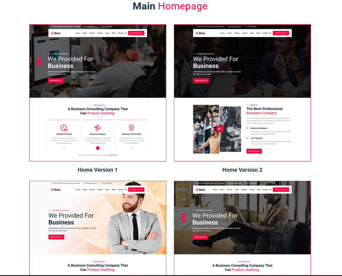 Website nhận dịch vụ kinh doanh